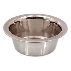 Dog Fantasy Bowl Inox nerūdijančio plieno dubuo šunims ir katėms, 0,38 l, 13 cm skersmens
