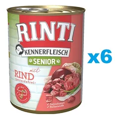RINTI Kennerfleish Senior Beef 6x800 g su jautiena vyresniems šunims