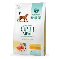 OPTIMEAL™ Visavertis pašaras suaugusioms katėms su vištiena, 4 kg