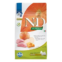 Farmina N&D Mini Adult Wild Boar, Pumpkin & Apple sausas maistas šunims