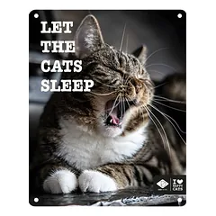 D&D Schild I Love Happy Cats „Let the Cats sleep“