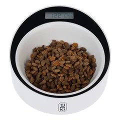 TIAKI išmanusis dubenėlis su svarstyklėmis, apie L 22 x B 24,5 x H 8 cm — 4 nuotrauka