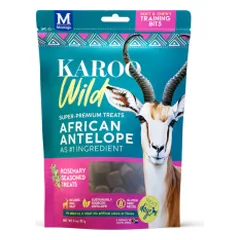 Karoo Wild skanėstais su antilope ir rozmarinais šunims, 113 g