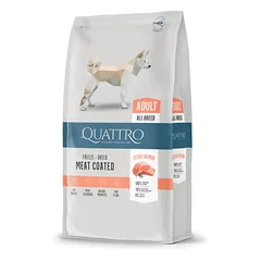 QUATTRO Extra Salmon su lašiša sausas šunų pašaras, 3kg