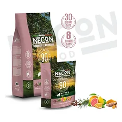Necon Natural Wellness Kitten sausas pašaras kačiukams su kalakutiena ir ryžiais, 10 kg — 2 nuotrauka