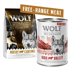 Wolf of Wilderness Trocken- und Nassfutter mit Freiland-Fleisch