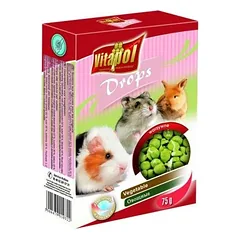 Vitapol Complementary Drops papildomas maistas graužikams su daržovėmis, 75 g