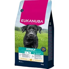 Eukanuba Adult Large Chicken sausas maistas didelių veislių suaugusiems šunims, 15 kg