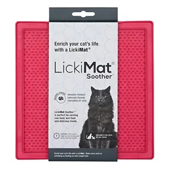 LickiMat Classic Soother Cat - laižymo kilimėlis katėms, Żółty / Miękka — 4 nuotrauka