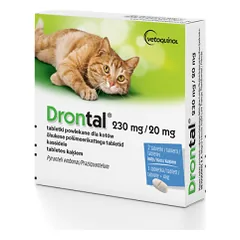 Drontal Cat Flavor tabletės nuo kirminų katėms, 1 tabl. nuotrauka