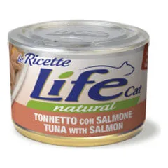 Life Cat LeRicette konservai su tunu, lašiša ir morkomis katėms