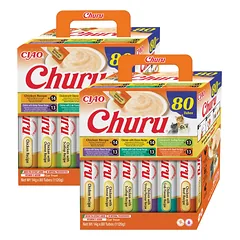 INABA Churu katėms - mišinys su vištiena 160x14g