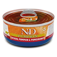 FARMINA N&D PUMPKIN – CAT Wet Chicken Pumpkin&Pomegranate ADULT 70 g (pak.24)