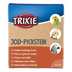 TRIXIE Pecking stone akmuo su jodu 90 g (pak.9)
