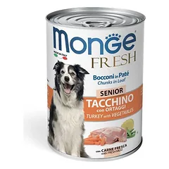 Monge Fresh konservai senjorams su kalakutiena ir daržovėmis 6x400g