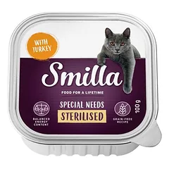 Smilla Sterilised dubenėliai drėgnas maistas katėms 6 x 100 g — 2 nuotrauka