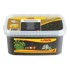 Sera gruntas akvariumui, antracito pilka, 1-3 mm, 3 l