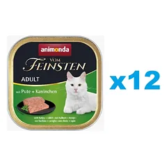 ANIMONDA Vom Feinsten Adult z indykiem i królikiem 12x100 g