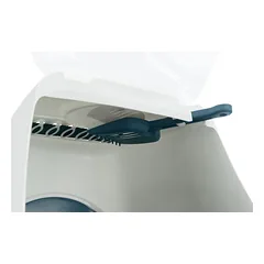 Trixie Vico Easy Clean uždarojo tipo kačių tualetas su anglies filtru, pilka/balta, 40x40x56 cm — 2 nuotrauka