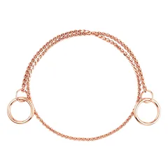 Show Tech Snake Chain Rose Gold - elegantiška parodų grandinėlė, rožinio aukso, 60cm — 3 nuotrauka