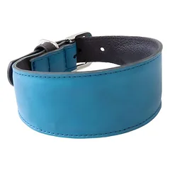 Das Lederband Windhundhalsband Vancouver Petrol/Black