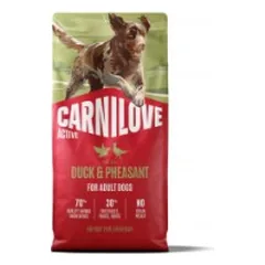 CARNILOVE ACTIVE Dog Duck & Pheasant sausas pašaras šunims 12 kg