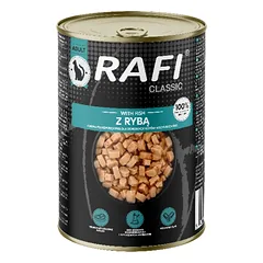RAFI Cat Gabalėliai su žuvimi padaže – skardinė 415 g