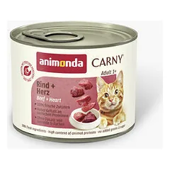 Animonda Carny Cat jautiena, širdis 200 g