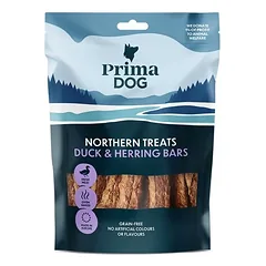 PrimaDog Šiaurės Skanukai – Antienos ir silkės juostos 150 g