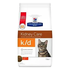 Hill's Prescription Diet Cat K/D Kidney Care, veterinarinis maistas katėms 1,5 kg — 2 nuotrauka