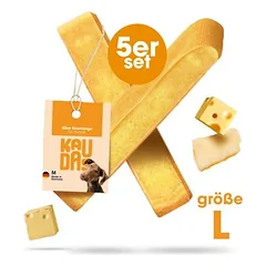 KAUDAS sūrio kramtymo lazdelė šunims - kietas sūris, valanti dantis ir natūrali, Vidutiniams 11–25 kg — 5 nuotrauka