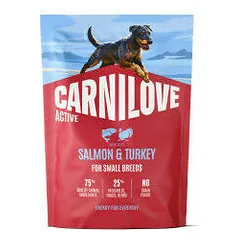 Carnilove Dog Active Small Breeds su lašiša ir kalakutiena, sausas maistas šunims 1,5 kg — 3 nuotrauka