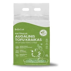 BELOCAT Tofu kačių kraikas, žaliosios arbatos kvapo, 6l / 2,5 kg., 2 mm granulės