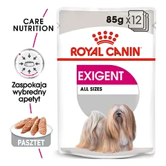 ROYAL CANIN Exigent šlapias maistas - paštetas suaugusiems, išrankiems šunims 48 x 85 g