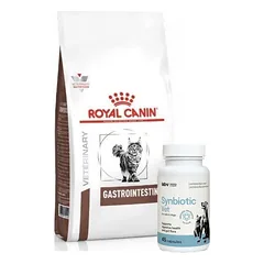 ROYAL CANIN Gastro Intestinal GI 32 2kg CAT + LAB-V Synbiotic Vet - virškinamojo trakto sveikata ir žarnyno mikroflora šunims ir katėms 45 kapsulės