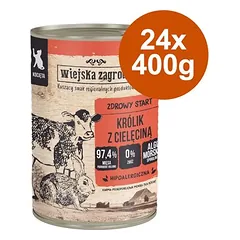 Wiejska Zagroda Cat drėgnas maistas katėms, ekonominė pakuotė 24 x 400 g