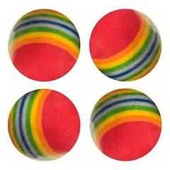 Flamingo cat toy SOFTBALL RAINBOW DIAMETER 3,5CM — 2 nuotrauka