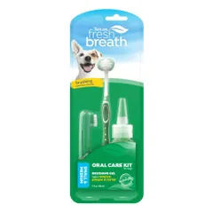 TropiClean Fresh Breath Oral Care Kit dantų priežiūros rinkinys šunims