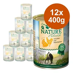 Best Nature Cat Adult drėgnas maistas katėms, ekonominė pakuotė 12 x 400 g