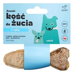 AZANKI Plekšnės žuvies kaulas šunims 12cm