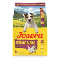 JOSERA Mini Chicken and Rice sausas pašaras mažų veislių šunims su paukštiena, 3 kg