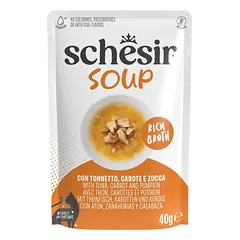 Schesir konservuota sriuba katėms su tunu ir moliūgu, 40g