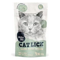Kitty Joy Tuna Flavor kreminis skanėstas katėms su dideliu drėgmės kiekiu, 60 g