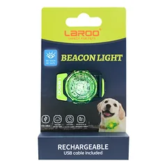 Gyvūnų augintinių LED pakabukas, USB įkraunamas, mėlynas, 2,8 x 17 cm — 3 nuotrauka