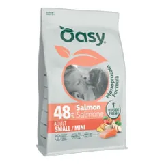Oasy Monoprotein Adult Small/Mini sausas pašaras su lašiša mažų veislių šunims
