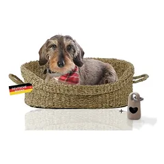 Tierkorb mit Henkel Seegras