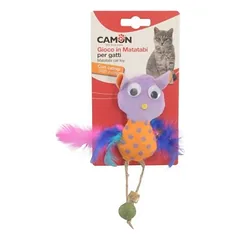 Camon pliušinis žaislas katei “Pelėda”, su katžole, 10 cm