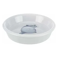Trixie Bowl With Motif Ceramic gyvūno dubuo, keramikos, su motyvu, pilkas, 0.25 l/ø 13 cm