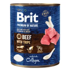 Brit Premium by Nature mėsos paštetas su jautiena ir žarnokais šunims