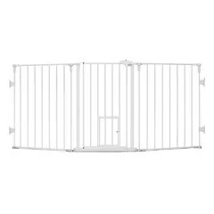 Carlson Flexi ypač plati apsauginė užtvara su durelėmis mažiems gyvūnams, B 132,08 - 193,04 x H 71,12 cm — 4 nuotrauka